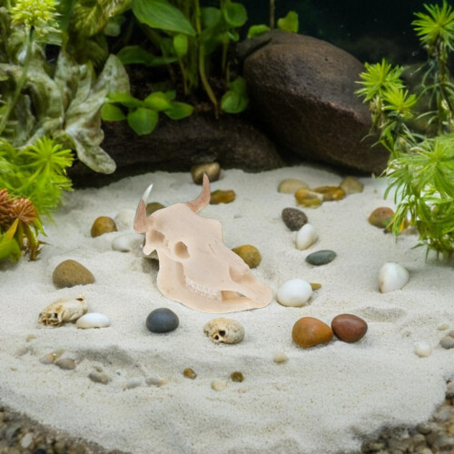 Resin Skull Lichtgewicht Aquarium Decor 2