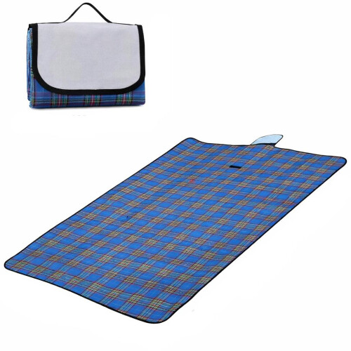 True Face Waterproof Picnic Blanket Blue Foldable Outdoor Mat 2