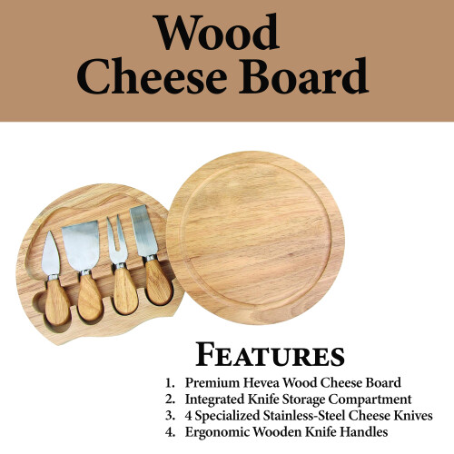 Apollo Cheese Board Set with 4 Serving Tools 1