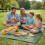 True Face Waterproof Picnic Blanket Green Foldable Outdoor Mat 4