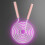 (Pink light) Glowing Jump Rope Adjustable 2.8m Light Up Skipping Rope 1