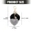 Stylish Diamonds Heart Keychain Bag Charm With Secure-Black 4