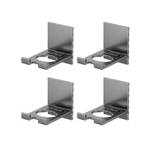 4Pcs Bottle Hanging Hook Rack Wall-Mounted Shampoo Bottle Shelf Adhesive Soap Shower Gel Dispenser Adjustable