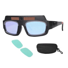 Solar Powered Auto Darkening Welding Mask Helmet Goggles Welder Glasses Arc Anti-shock Lens For Eye