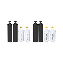Ersatz für 4 BB9-2 und 4 PF-2 Fluorid-Wasserfilter, kompatibel mit dem Black Berkey Schwerkraft-Wass