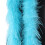Écharpe de plumage d'autruches faite à la main pour la-bleu cyan 1