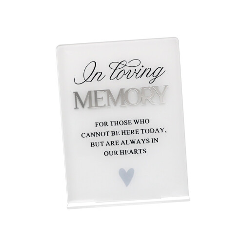 Simple Acrylic Wedding Tributes Sign Feature Sentimental-A