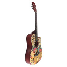 Basswood Acoustic Guitar 38in Graffiti