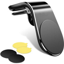 Support magnétique universel pour téléphone de voiture, noir compact et robuste