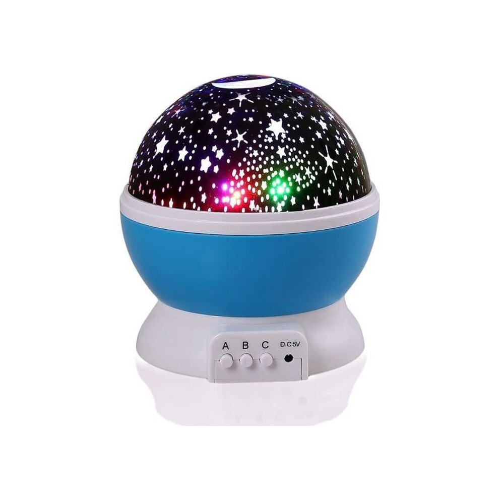 Four-Color Led Star Projector, Automatic Rotation, 360-Degree Projection For Children's Room 6083684958649