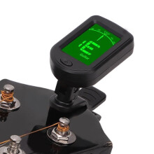 Leichtes Clip-On-Gitarrenstimmgerät mit einstellbarem Winkel, ABS-Gehäuse, präzise und praktisch