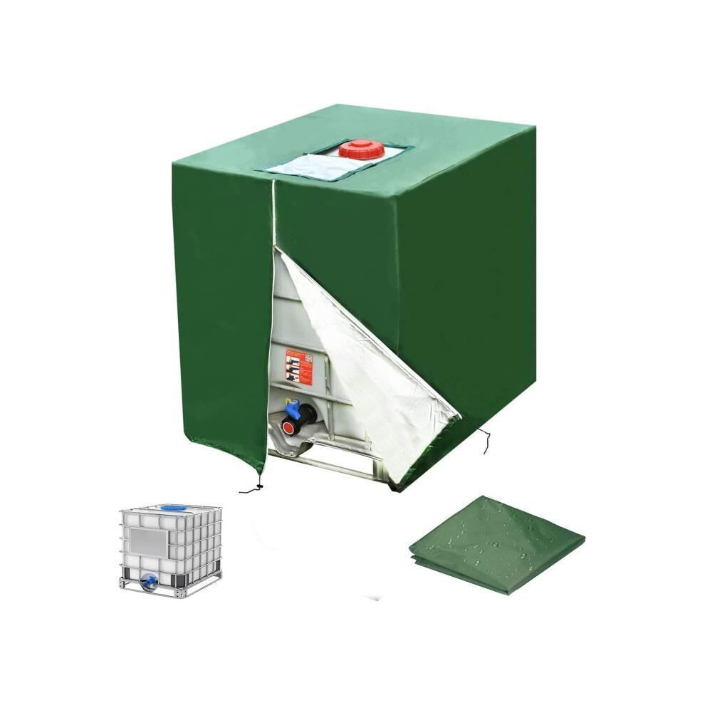 Protective Cover For 1000L Ibc Tank, Uv And Dust Resistant, Durable Black Outdoor Tank Cover 6083684959554