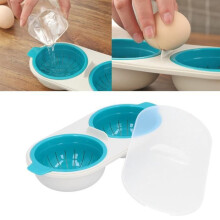 Eierkoker met grote capaciteit voor twee eieren, gemakkelijk schoon te maken, voor snel koken thuis.