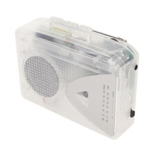 Tragbarer Kassettenplayer, Kassetten-zu-MP3-Konverter, AM/FM-Radio, Hi-Fi-Lautsprecher, kompaktes schwarzes Design