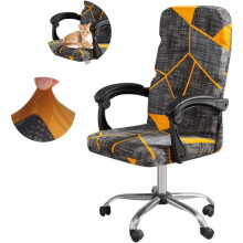 Medium size elastic office chair cover in contemporary style synthetic fabric