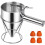 1.2 liter kitchen piston funnel for baking, durable plastic manual dispenser for precise preparation 1