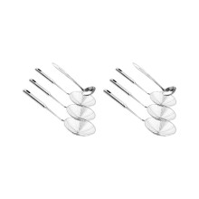 Schaumlöffel, 8er-Pack Edelstahl-Schaumlöffel mit Spinnenform, Donut-Schaumlöffel, Schaumlöffel für