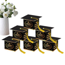 Graduation Treat Box 2026 Decoration with Tassel Graduation Hat Candy Favors Box for College Students High-School Students Boys Girls Kindergarten