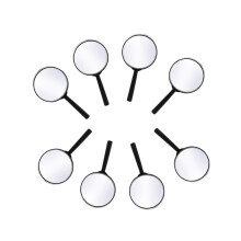 Kids Magnifying Glass 8 Pcs, Plastic Handheld  Portable Magnifying Glass Small Children Magnifier Toys for Explorer