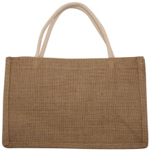 Jute Burlap Tote Large Reusable Grocery Bags with Handles Women Shopping Bag DIY Eco-Friendly Shopping Bag, L