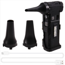 Ventilateur portatif avec lumière, 110 000 tr/min, vitesse réglable, sèche-cheveux, aspirateur C