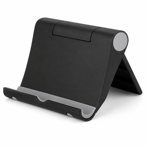 iPad Tablet iPhone Desk Stand Holder Mobile Phone Folding Black