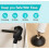 Door Stopper Security Bar Sliding Hinged Adjustable White 5
