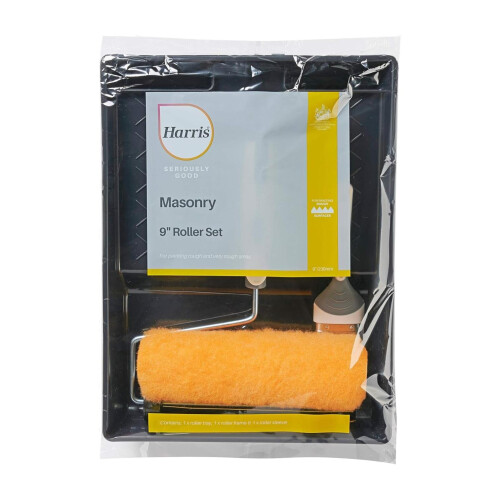 Harris Harris 9 Inch Exterior Masonry Roller Set Kit Large