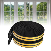 Black Draft Seal Strip 0.4x0.2 39ft for Doors