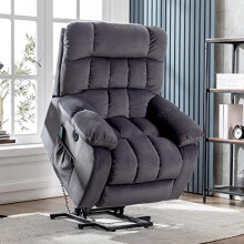 ModernLuxe Massage Chair, Electric Power Lift Recliner Armchair with Massage and Heat for Elderly, Reclining Chairs with 2 Side Pockets, USB Ports,