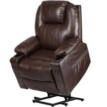 YITAHOME Lift Recliner Armchair for Elderly, Power Massage Lift Recliner Chair with Heat Vibration, Heavy Duty Safety Motion Reclining Mechanism, Faux