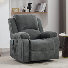 Merax Power Massage Chair with Heat & Vibration for Elderly, Single Motor and Heavy Duty Mechanism, Functional Lift Armchair, Comfy Recliner Chair