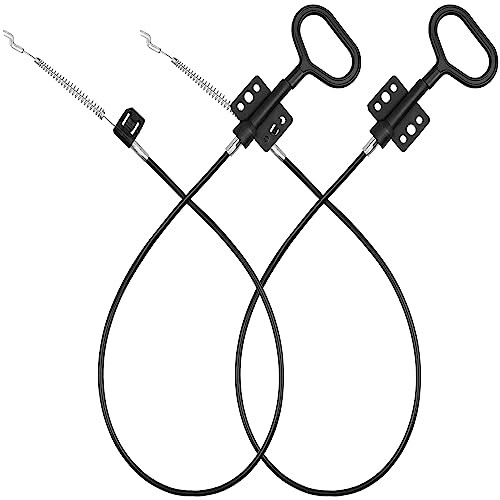 YEYETUO Sofa Recliner Cables, 2PCS Couch Release Cables Replacement D Ring Couch Recliner Pull Handle, Recliner Pull Cable Replacement Hook Exposed