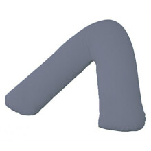V SHAPED PILLOW CASE COVER PREGNANCY MATERNITY ORTHOPAEDIC SUPPORT NURSING (Gray)