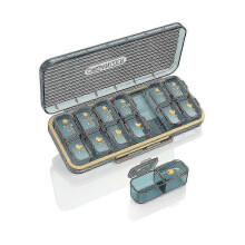 Am/pm Pill Organizer 7 Day, Pill Box 2 Times A Day Weekly Pill Organizer, Portable Daily Medicine Container Case, Blue