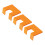 Lightweight Plastic Magnetic Clip for Hinge-3 orange1 1
