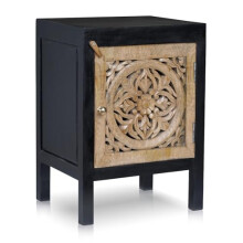 Marrakech Moroccan Bedside Table Small Chest of Drawers with Wooden Door, 54 cm High, Side Table for Bedroom or Children's Room as Oriental Furniture,