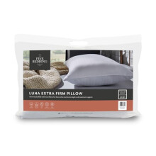 The Fine Bedding Company - Luna Extra Firm Pillow - Extra Firm Pillows for Back and Side Sleepers - Luxury Hotel Quality - Hypoallergenic - 1 Pack, 2