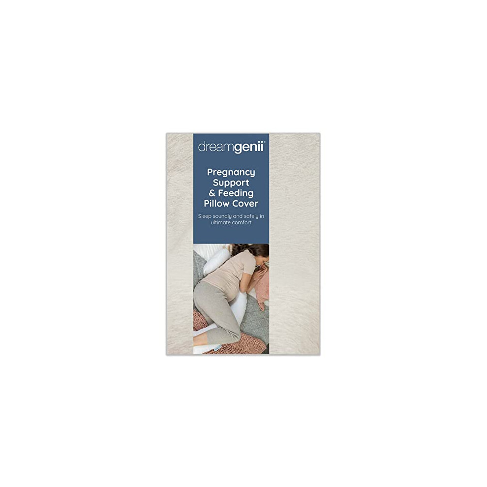Dreamgenii Pregnancy Support And Feeding Pillow Spare Cover - Marl Cotton Jersey (Dg-Tr2168-12) Beige