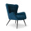 Alphason Dalton Accent Chair Blue Velvet 1