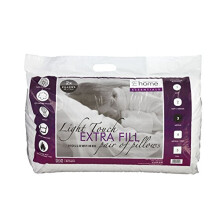 Catherine Lansfield Extra Fill Hollowfibre Pair of Pillows, Multicolor