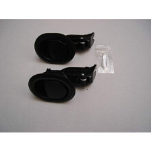 2xBLACK HANDLES FOR RECLINER SOFAS AND CHAIRS(ARH2) FOR STANDARD 5MM DIA BARREL CABLES