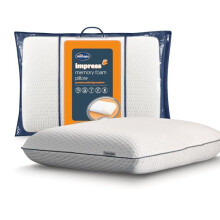 Silentnight Impress Anti Bacterial Memory Foam Pillow - Comfortable Pressure Relief - Charcoal Infused Foam - Breathable Temperature Regulation -