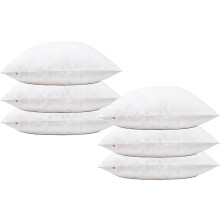 Original Sleep Company Duck Feather Cushion Pad with 100% Cotton Cambric Cover ideal for Living Room, Home, Office, Bed Room - Pack of 6, 20'' x 20''