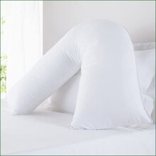 Orthopaedic V-Shaped Pillow Extra Cushioning Support For Head, Neck & Back