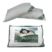 2x Luxury Microfiber Pillow Pair Soft Like Down Hotel Quality Bed Pillows for Good Sleeping Dust Mite Resistant Silent Nights Pillow for Side Stomach