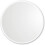 White Rubber-Framed Round Mirror 18 x 18 Inches 1