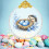 Golden Easter Glass Pendant 2D Flat Ornament 1