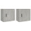 VidaXL vidaXL Wall-Mounted Bedside Cabinets in Concrete Grey - Compact Floating Nightstands with Ample Storage Space - Durable Engineered Wood 1