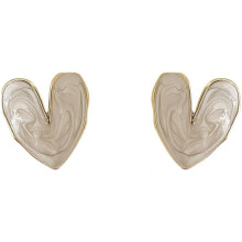 Silver Needle Drop Flower Stud Earrings